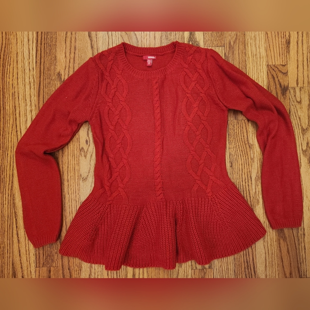 Bongo Red Sweater, Size: Small